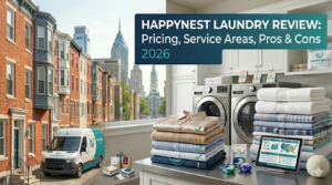 Read more about the article HappyNest Laundry Review: Pricing, Service Areas, Pros & Cons (2026)