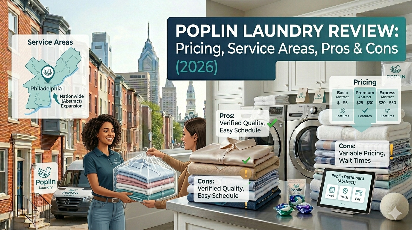 Read more about the article Poplin Laundry Review: Pricing, Service Areas, Pros & Cons (2026)